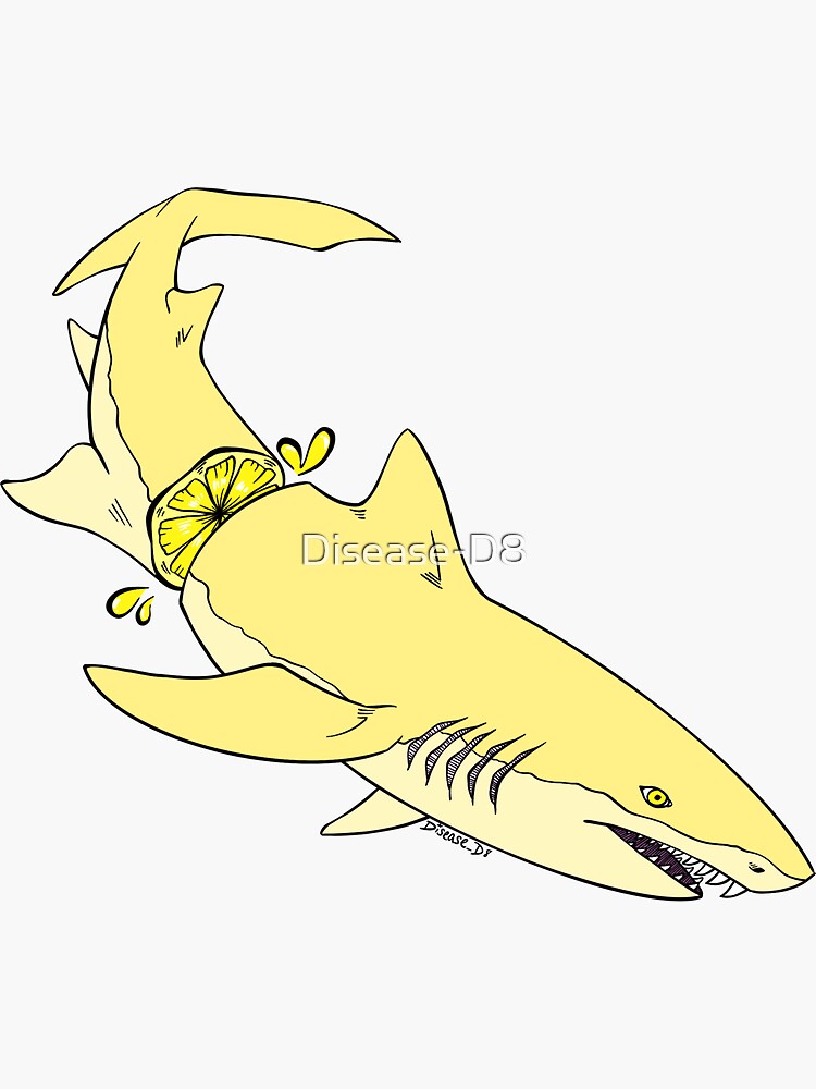 "Lemon shark " Sticker for Sale by DiseaseD8 Redbubble