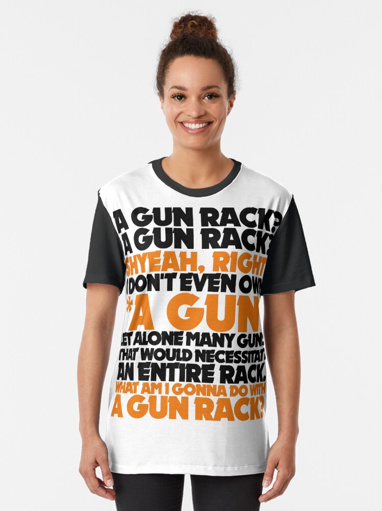 "Wayne's World A Gun Rack?" Tshirt by BrandonEstes Redbubble