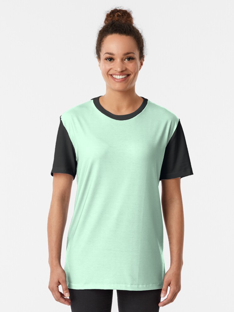mint green graphic tee