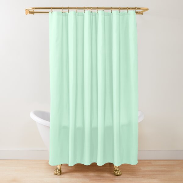 mint green shower curtain