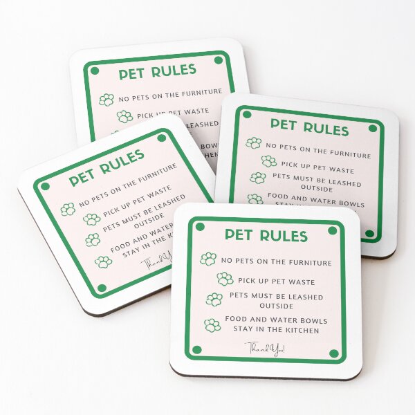 Item preview, Airbnb Pet Rules - Green designed and sold by Pelof.