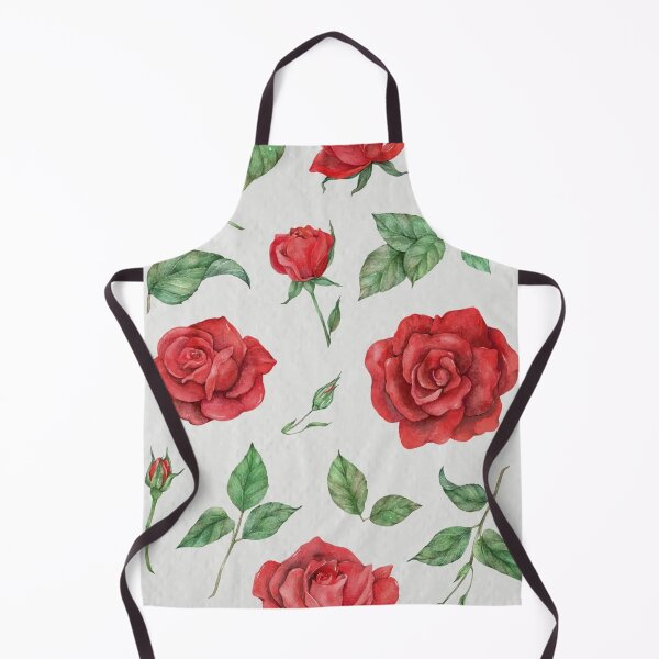 Item preview, Watercolor Roses and Leaves, Vintage Floral designed and sold by TheCatmeow2000.