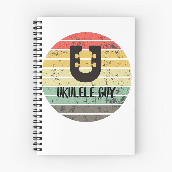 Item preview, Ukulele Guy with retro sunset designed and sold by hardscuffle.