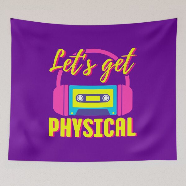 Item preview, Lets Get Physical 80s Costume Party Retro Workout Eighties Purple 1980s designed and sold by AnyKitty.