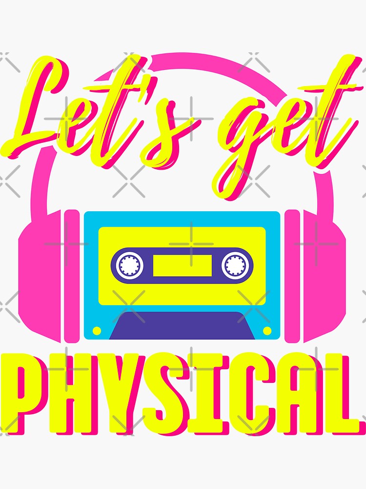 Lets Get Physical 80s Costume Party Retro Workout Eighties Purple