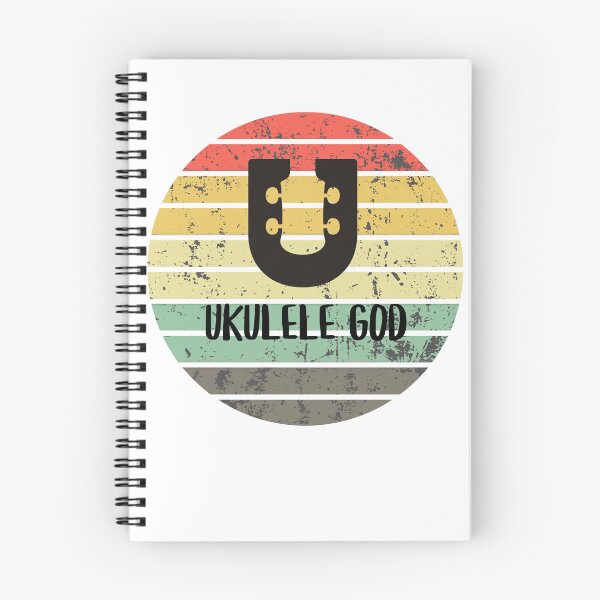 Item preview, Ukulele God with retro sunset designed and sold by hardscuffle.