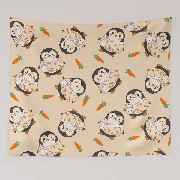 Item preview, Penguin with Glasses and Carrot Sweater designed and sold by happylilclouds.