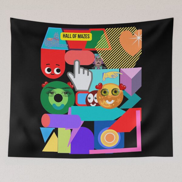 Item preview, Two Kids in Love in the Stripe House in the Hall of Mazes designed and sold by SnarkyTeesMugs.