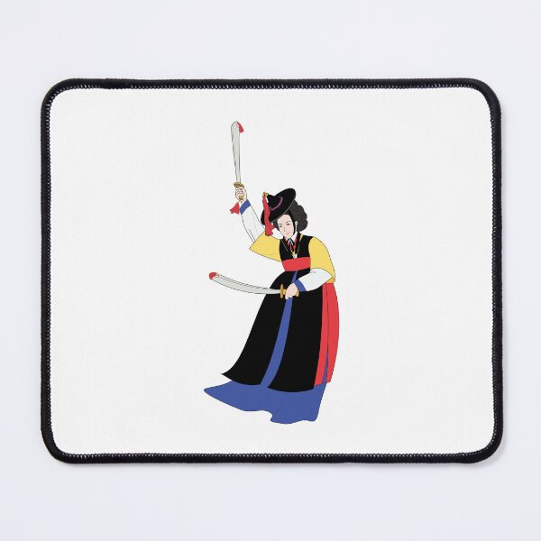 Item preview, Sword Woman Dance, Korean art, modern minhwa, Sword fighter, dance designed and sold by allpalgo.