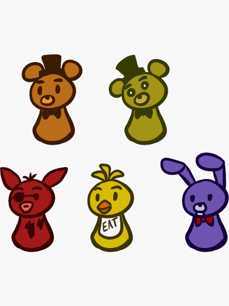 FNAF 1 Gang Beans Sticker for Sale by Erigold13261