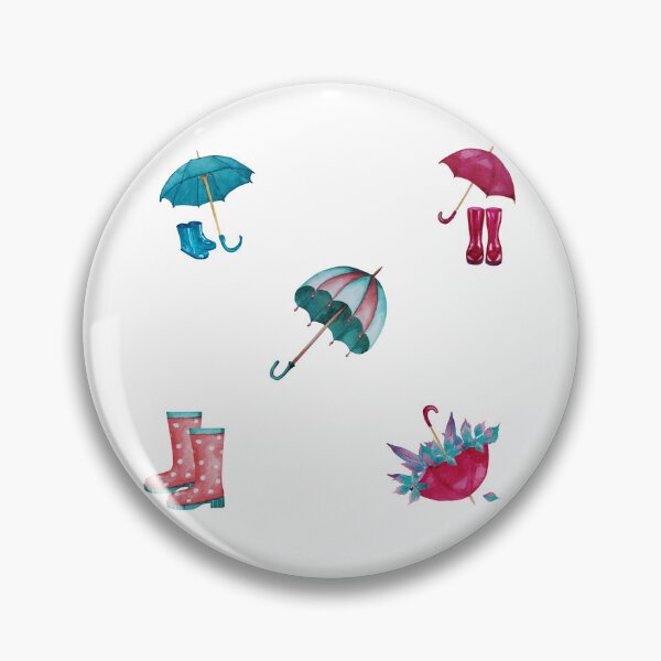 Item preview, Watercolor Umbrellas and Rain Boots  designed and sold by silviaol.