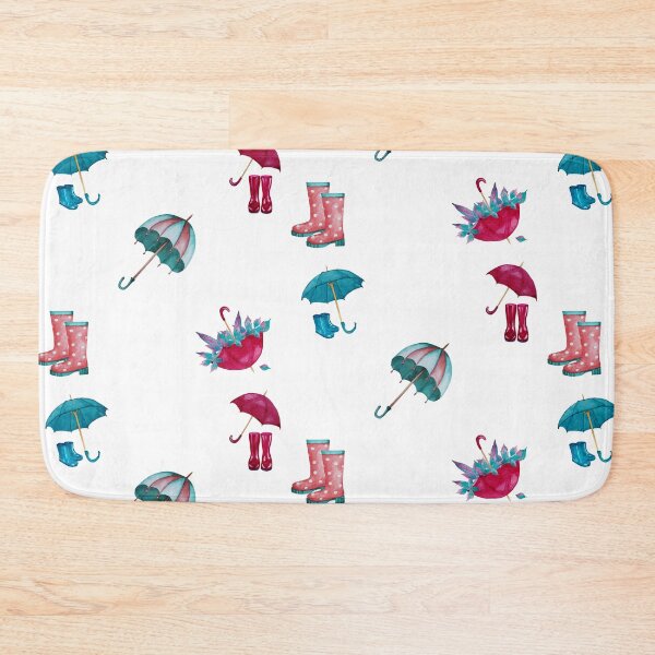 Item preview, Watercolor Umbrellas and Rain Boots  designed and sold by silviaol.