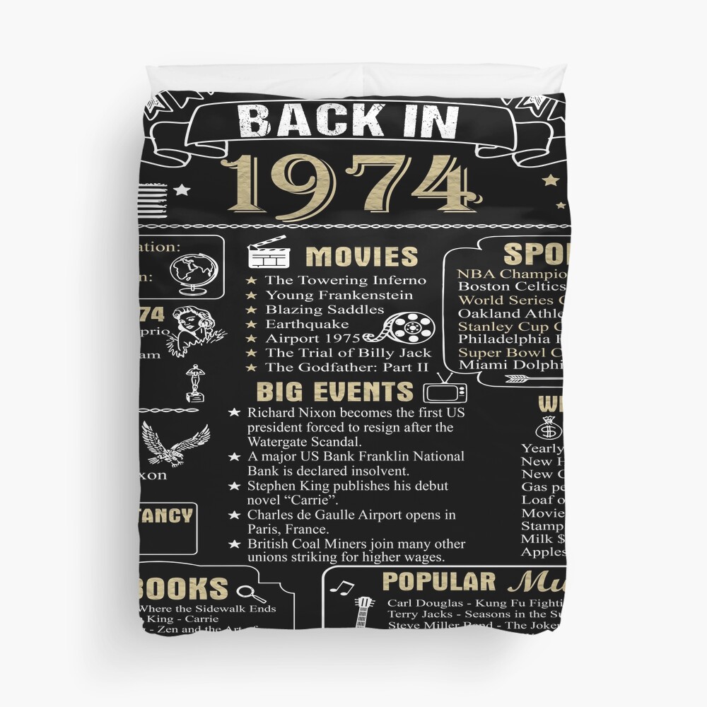 birthday-anniversary-1974-history-back-in-1974-poster-for-sale-by-ltllima-redbubble for Back In 1974 Printable Free Birthday Anniversary 1974 History Back in 1974