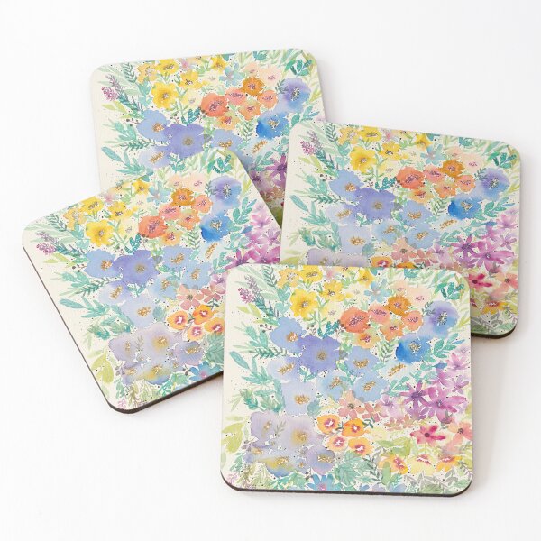 Item preview, Loose florals watercolour designed and sold by pigmentandgrain.