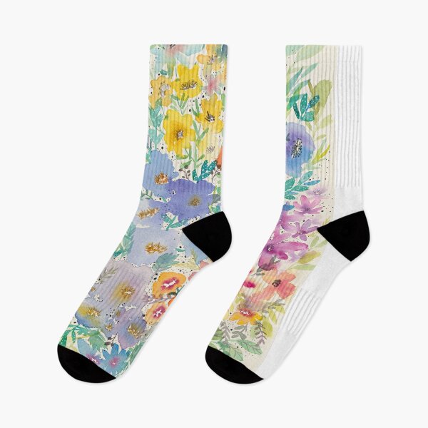 Item preview, Loose florals watercolour designed and sold by pigmentandgrain.