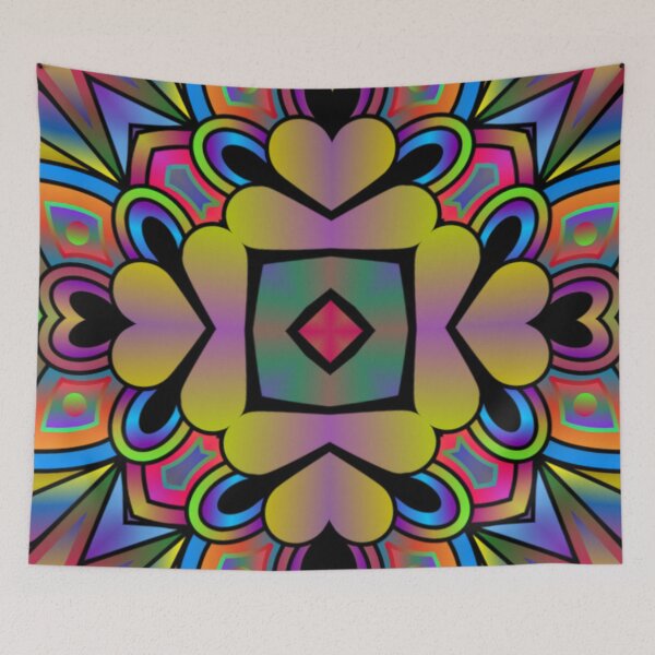 Item preview, Colourful Fractal Pattern designed and sold by FGCART.