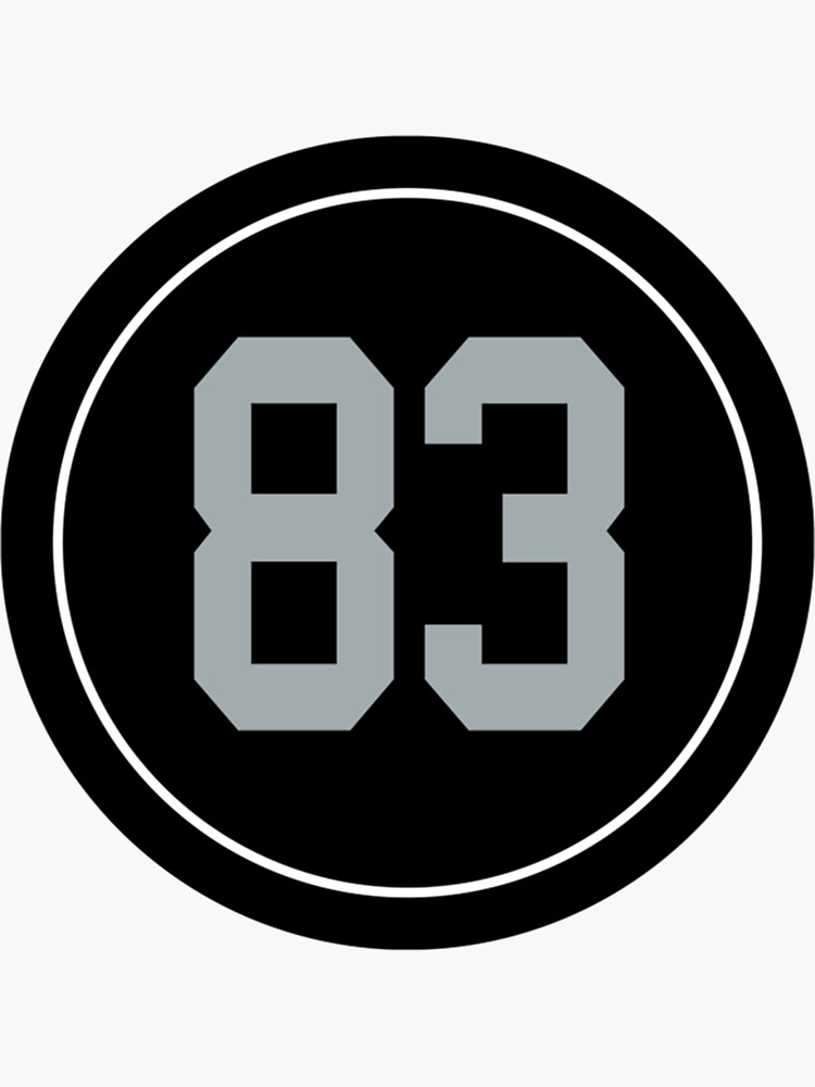 'Just Waller 83 Raiders' Sticker | Spreadshirt