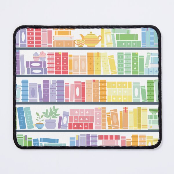 Item preview, Rainbow Books Shelf Pattern designed and sold by Kit Cronk.