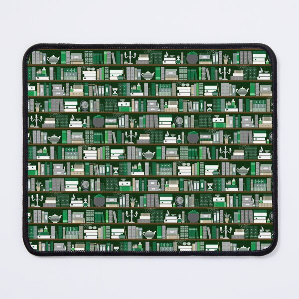 Item preview, Book Case Pattern - Green and Grey designed and sold by Kit Cronk.
