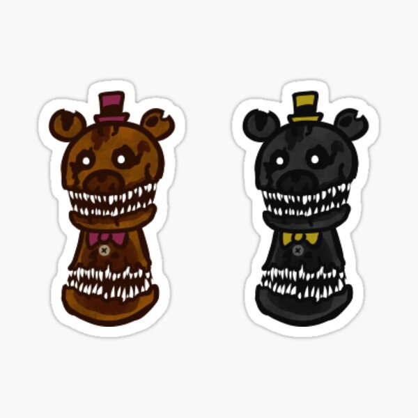 Five Nights at Freddy's Fnaf4 Nightmare Foxy - Fredbear - Sticker