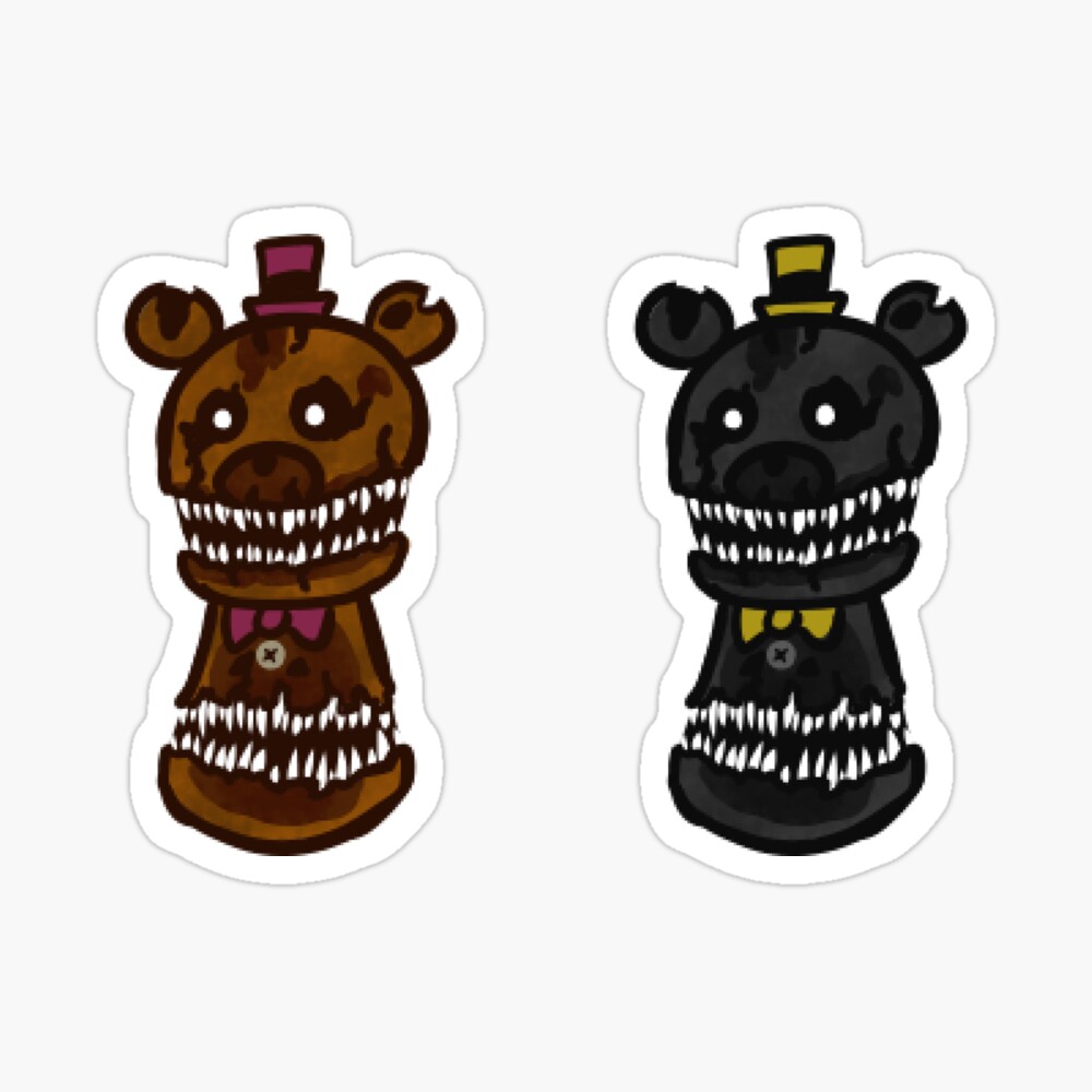 Five Nights at Freddy's - FNAF 4 - Nightmare Foxy - Fredbear - Sticker