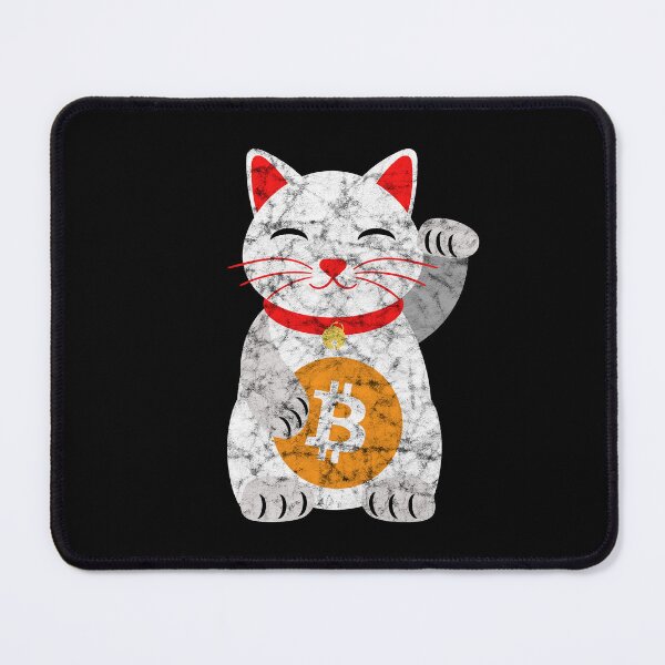 Item preview, Vintage Maneki Neko With Bitcoin Logo - Cryptocurrency Design designed and sold by AnyKitty.