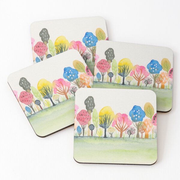 Item preview, Watercolour Landscape Trees designed and sold by pigmentandgrain.