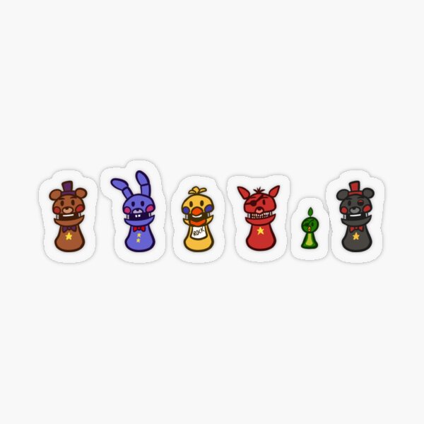 FNAF 1 Gang Beans Sticker for Sale by Erigold13261