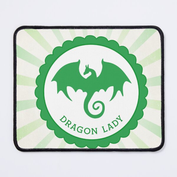 Item preview, Retro Dragon Lady Badge designed and sold by Kit Cronk.