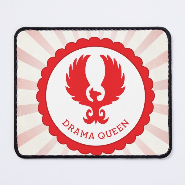 Item preview, Retro Phoenix Drama Queen Badge designed and sold by Kit Cronk.