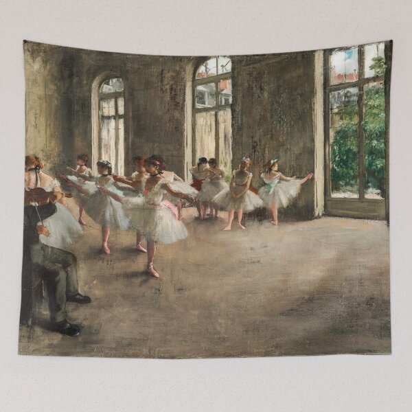Item preview, Edgar Degas French Impressionism Oil Painting Ballerinas Rehearsing Dancing designed and sold by TeeARTHY.