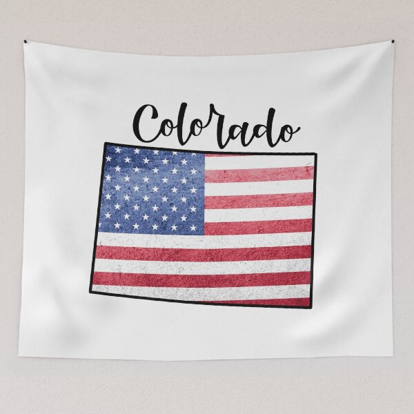 Item preview, Colorado State Outline with Patriotic USA American Flag designed and sold by Gsallicat.