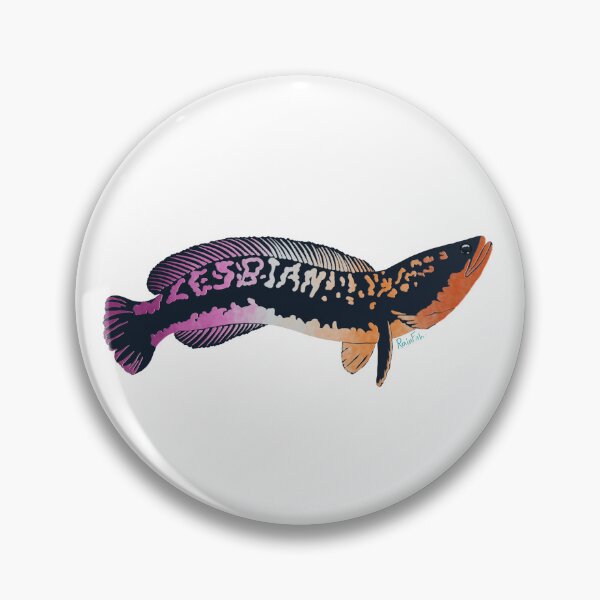 Item preview, Lesbian Flag Snakehead designed and sold by RainFish.