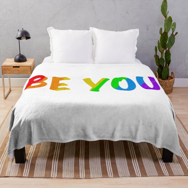 Item preview, Be you - rainbow design - pride - ally designed and sold by ndubrey.