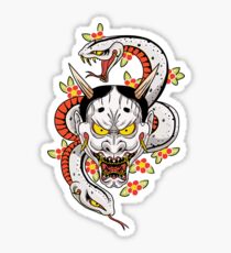 mad dog's hannya Sticker