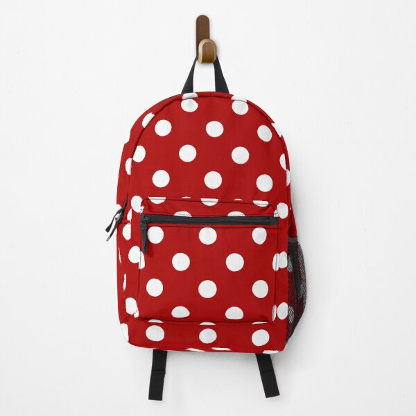 Item preview, White Polka Dots on Red Background designed and sold by christeablue.