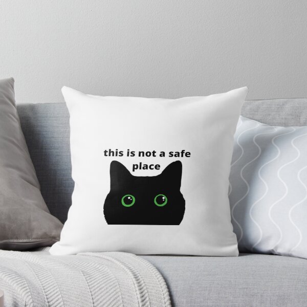 Item preview, Black cat, this is not a safe space designed and sold by Pink Ribbon.