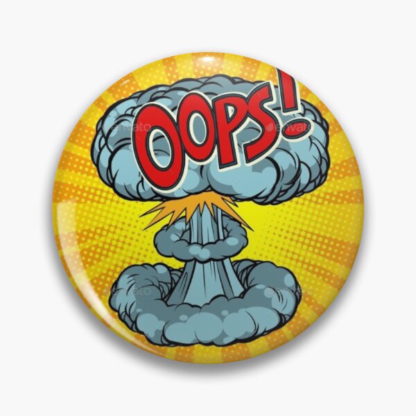 Item preview, atombombe oops! sticker designed and sold by KhodjaDesings.