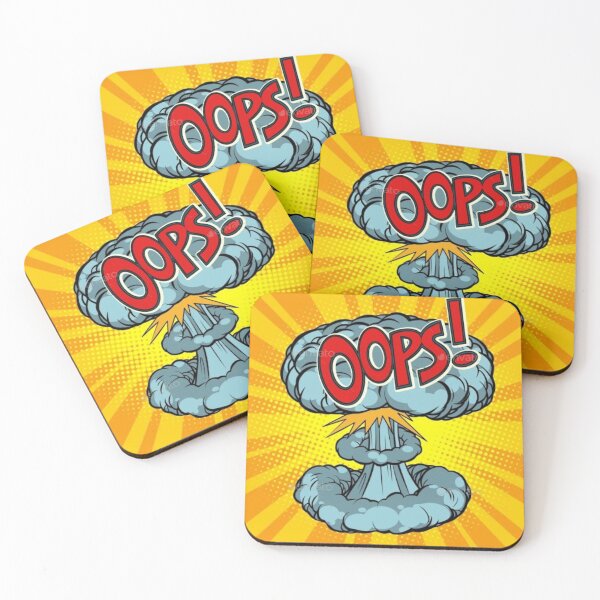 Item preview, atombombe oops! sticker designed and sold by KhodjaDesings.