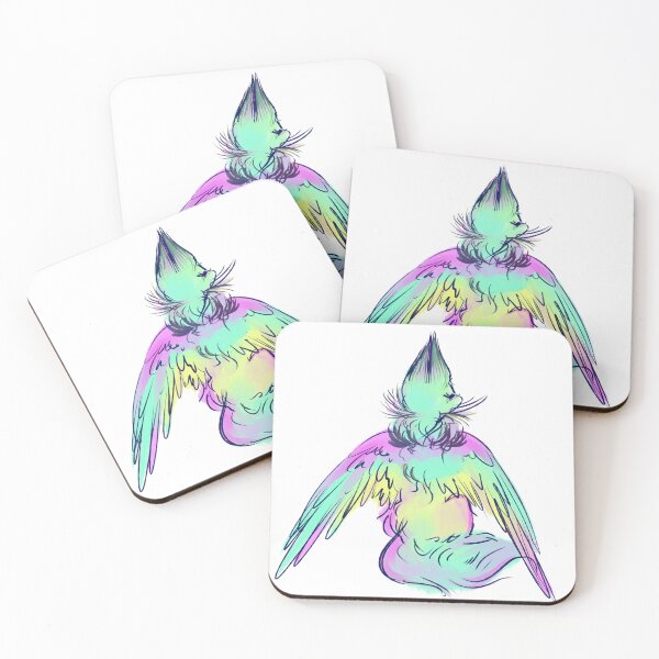 Item preview, winged cat designed and sold by snowysaur.