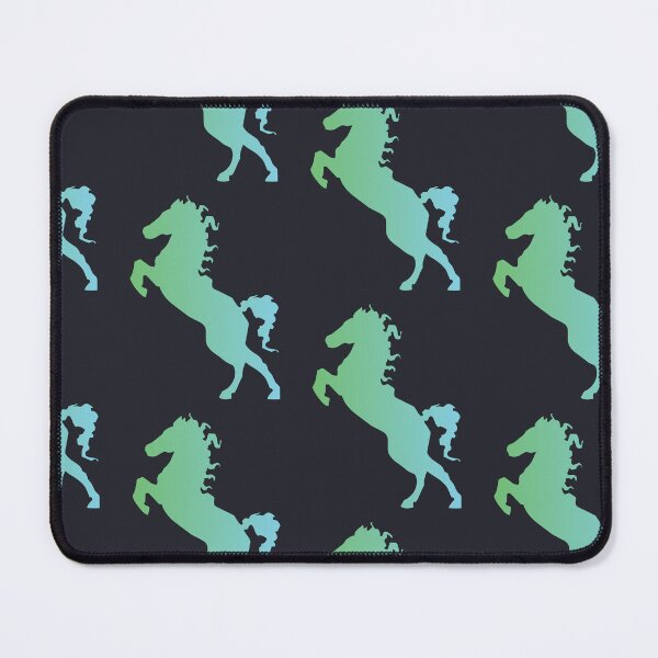 Item preview, Jumping Horse in green and blue color gradient designed and sold by Cute--Animals.