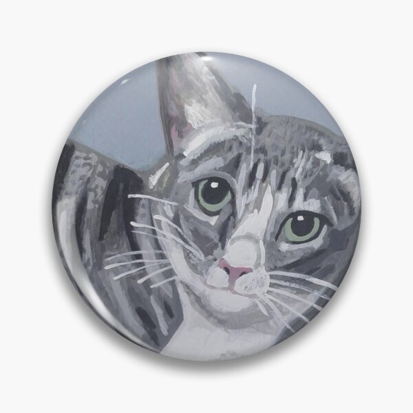 Artikelvorschau, Jon Snow, die graue getigerte Katze entworfen und verkauft von SeraphKnightArts.
