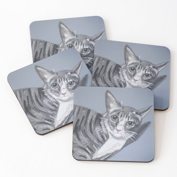 Item preview, Jon Snow the gray tabby cat designed and sold by SeraphKnightArts.