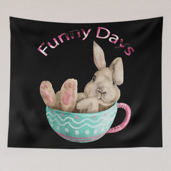 Item preview, Funny days rabbit designed and sold by aither81.