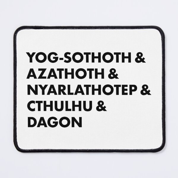 Item preview, Yog-Sothoth & Azathoth & Nyarlathotep & Cthulhu & Dagon (black) designed and sold by Murder of Crows.
