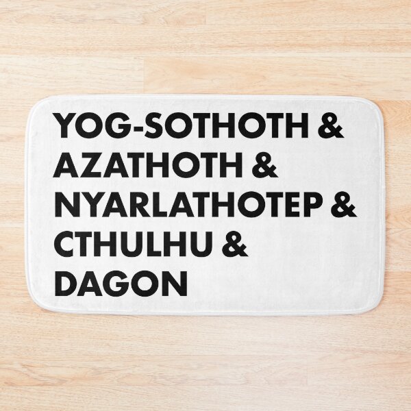 Item preview, Yog-Sothoth & Azathoth & Nyarlathotep & Cthulhu & Dagon (black) designed and sold by Murder of Crows.