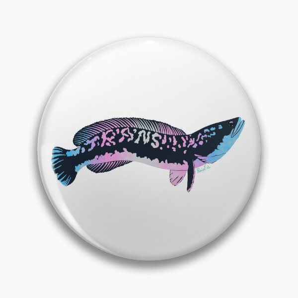 Item preview, Trans Flag Snakehead designed and sold by RainFish.