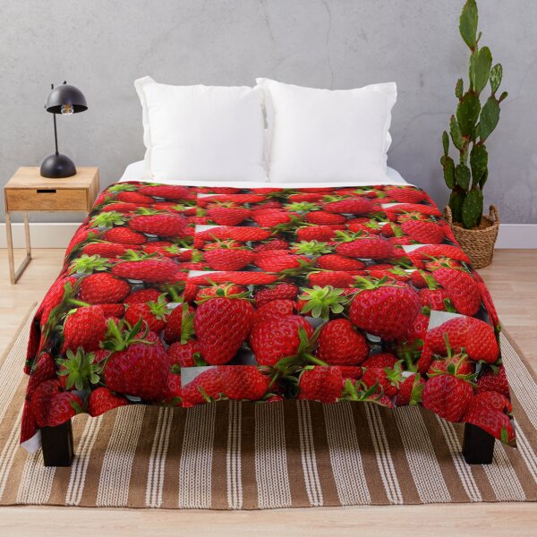 Item preview, Strawberry Harvest Close Up Photo, Single and Repeating Pattern designed and sold by Nicolette Olivier.