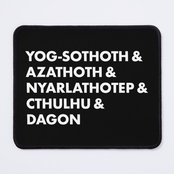 Item preview, Yog-Sothoth & Azathoth & Nyarlathotep & Cthulhu & Dagon (white) designed and sold by Murder of Crows.