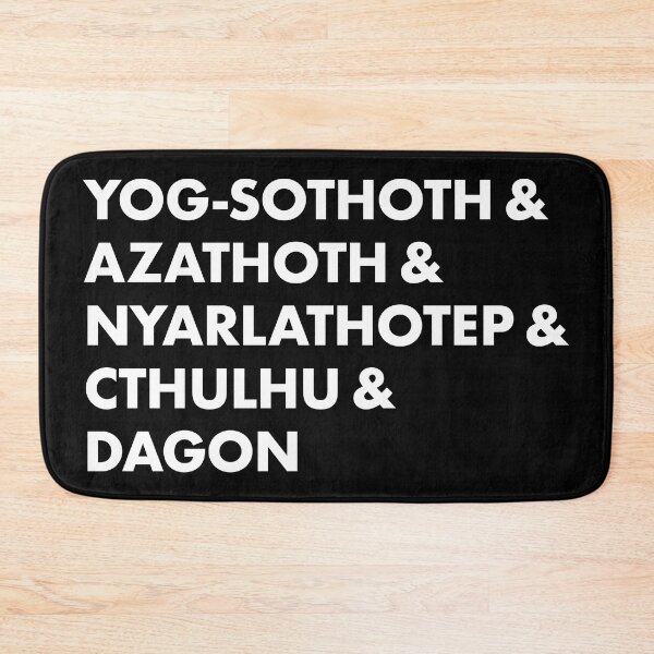 Item preview, Yog-Sothoth & Azathoth & Nyarlathotep & Cthulhu & Dagon (white) designed and sold by Murder of Crows.